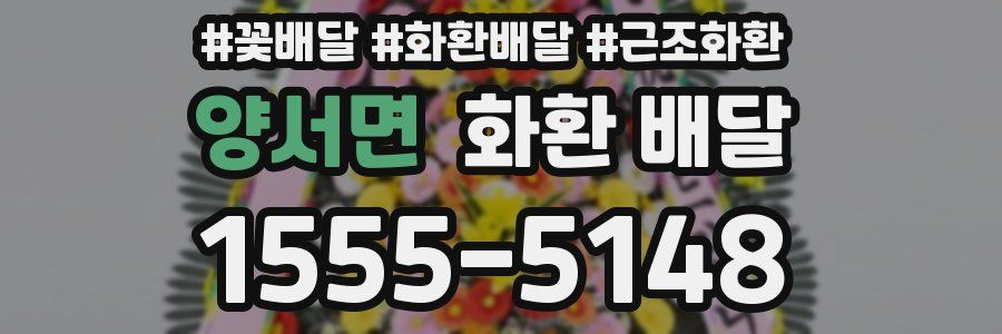 양서면 화환 배달
