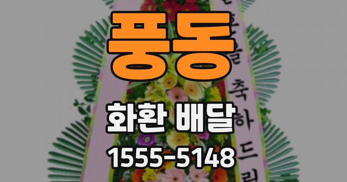 풍동 화환 배달