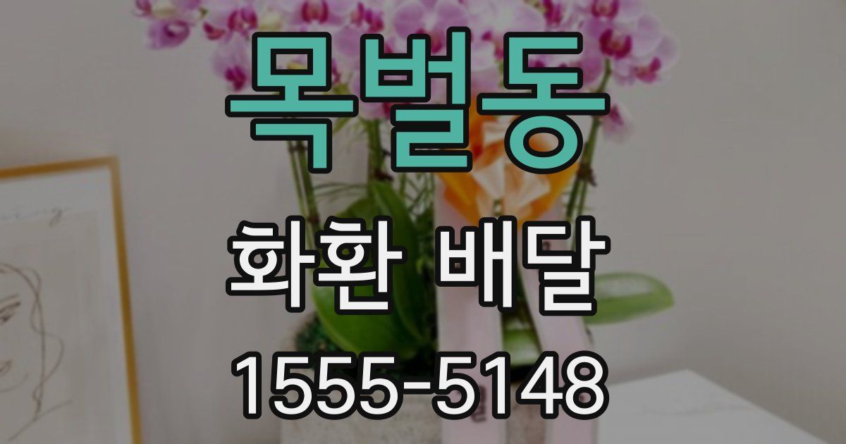 목벌동 화환 배달
