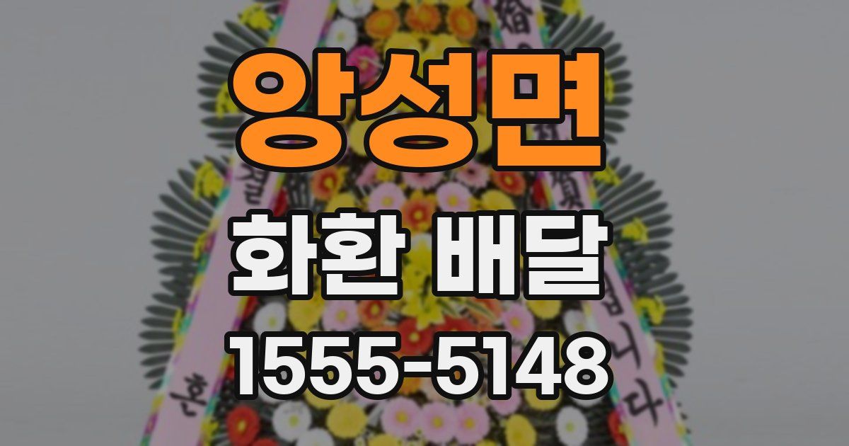 앙성면 화환 배달