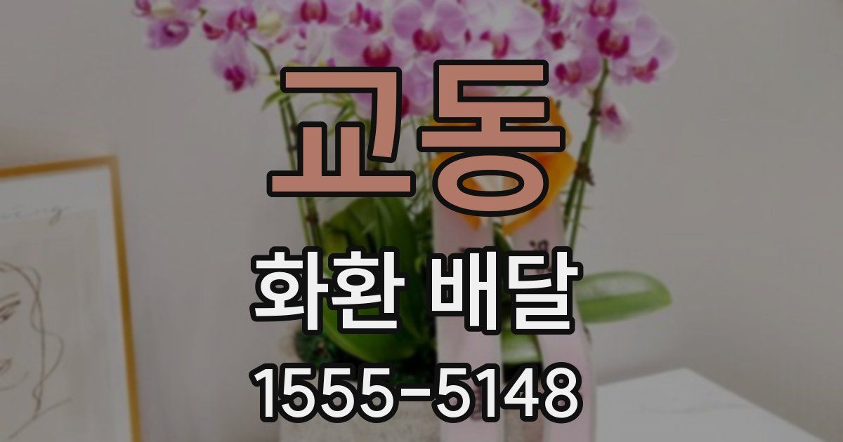 교동 화환 배달