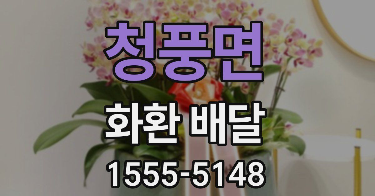 청풍면 화환 배달
