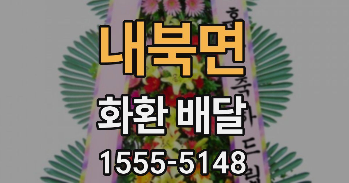 내북면 화환 배달