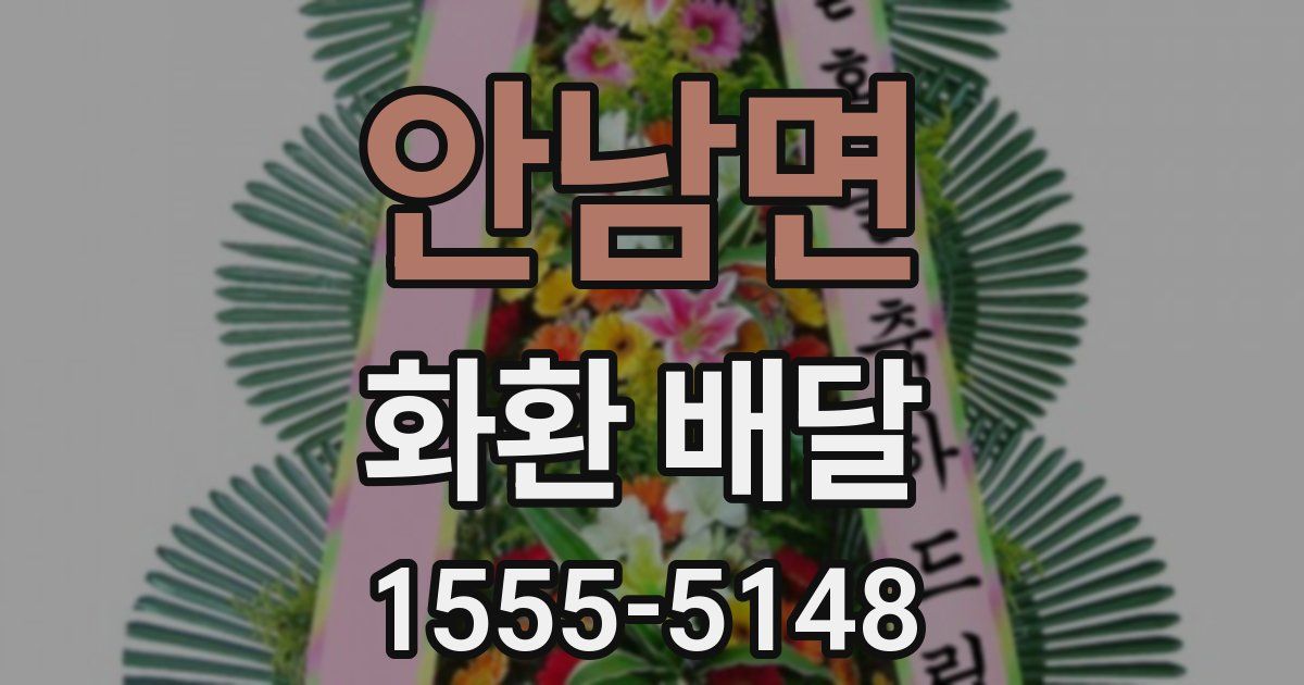안남면 화환 배달