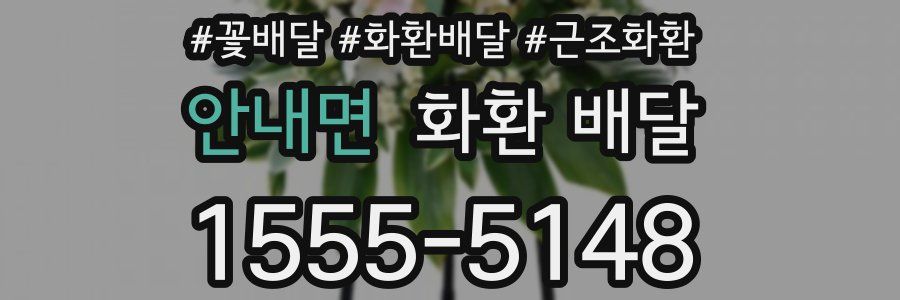 안내면 화환 배달