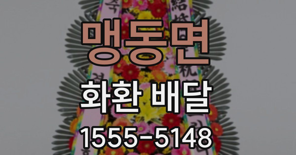 맹동면 화환 배달