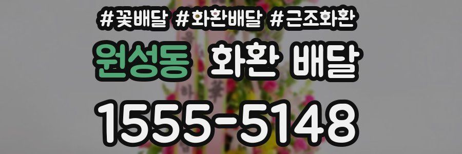 원성동 화환 배달