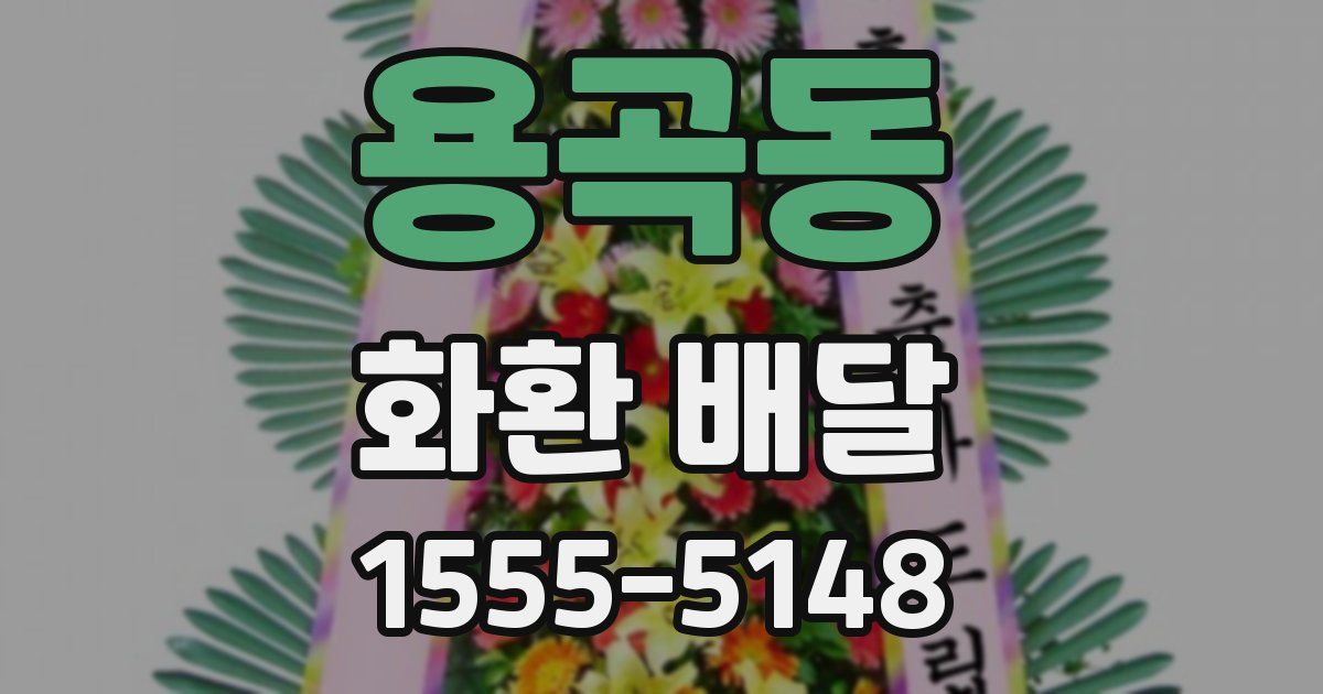 용곡동 화환 배달