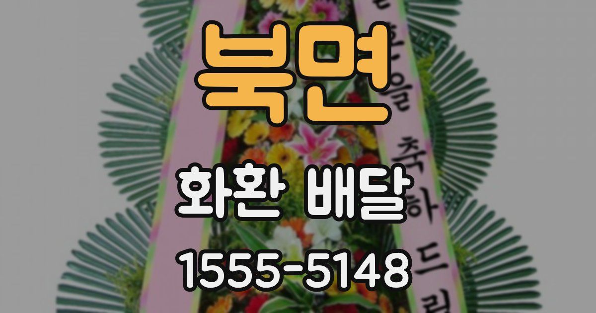 북면 화환 배달