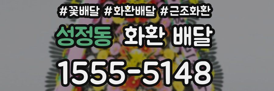 성정동 화환 배달