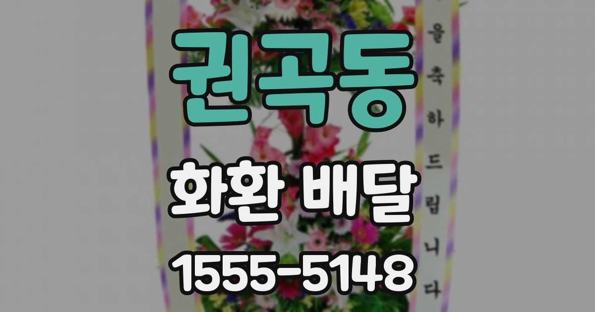 권곡동 화환 배달