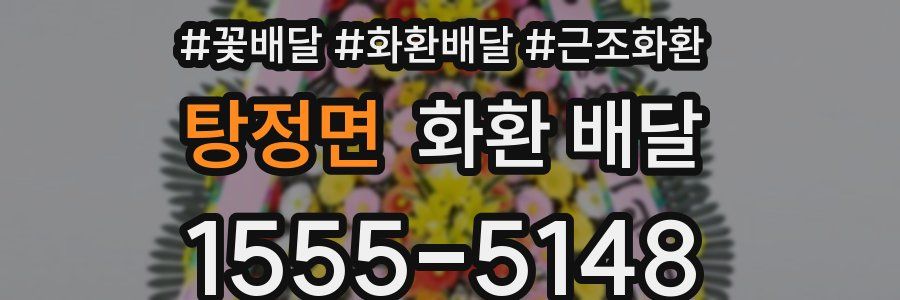 탕정면 화환 배달