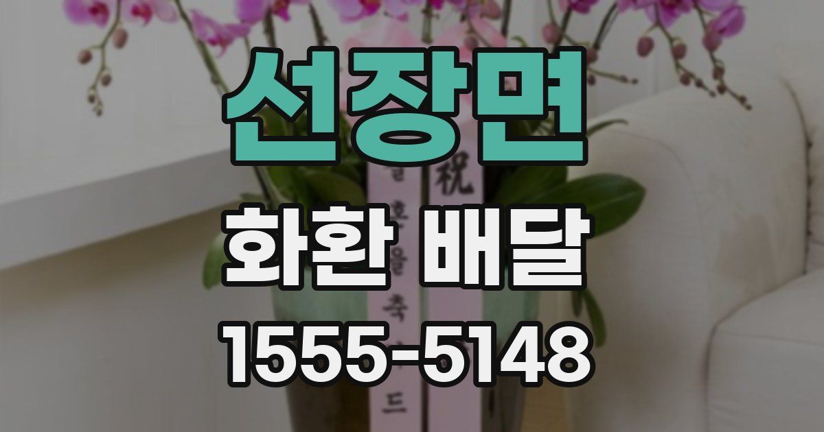 선장면 화환 배달