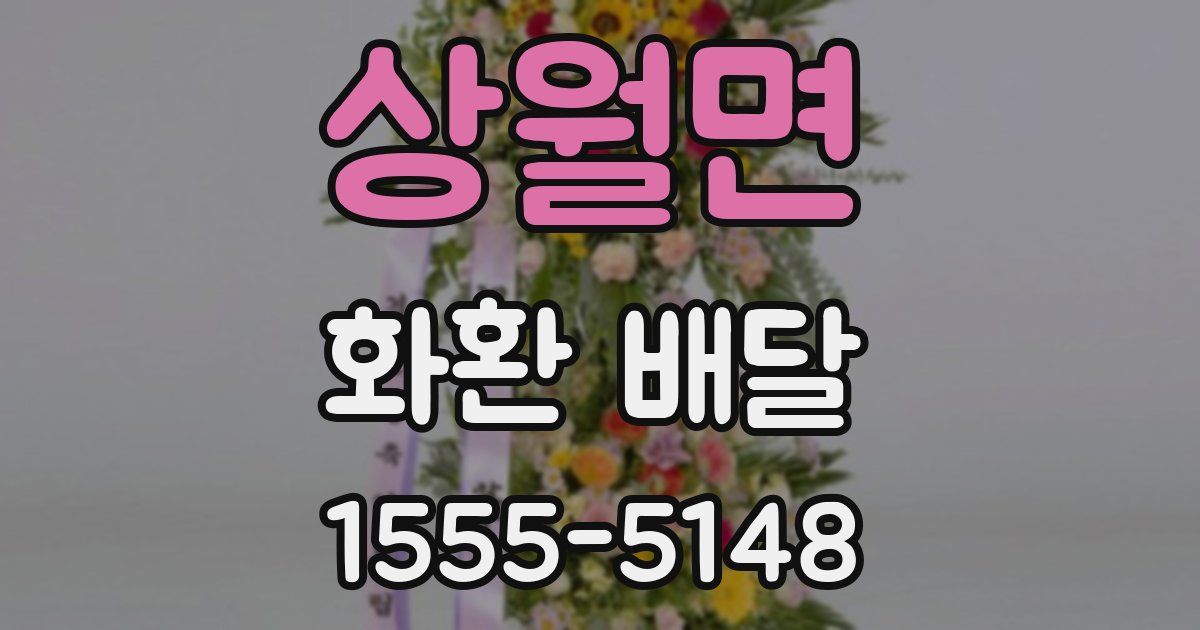 상월면 화환 배달