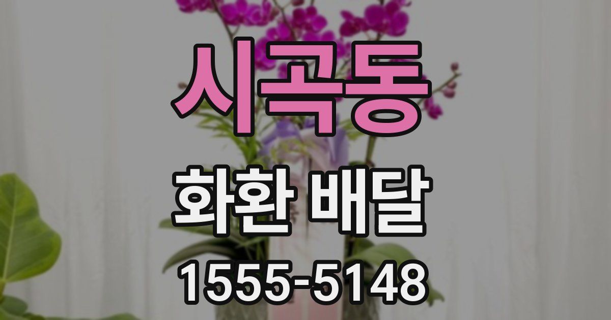 시곡동 화환 배달