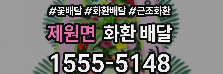 제원면 화환 배달