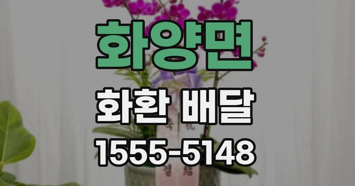 화양면 화환 배달