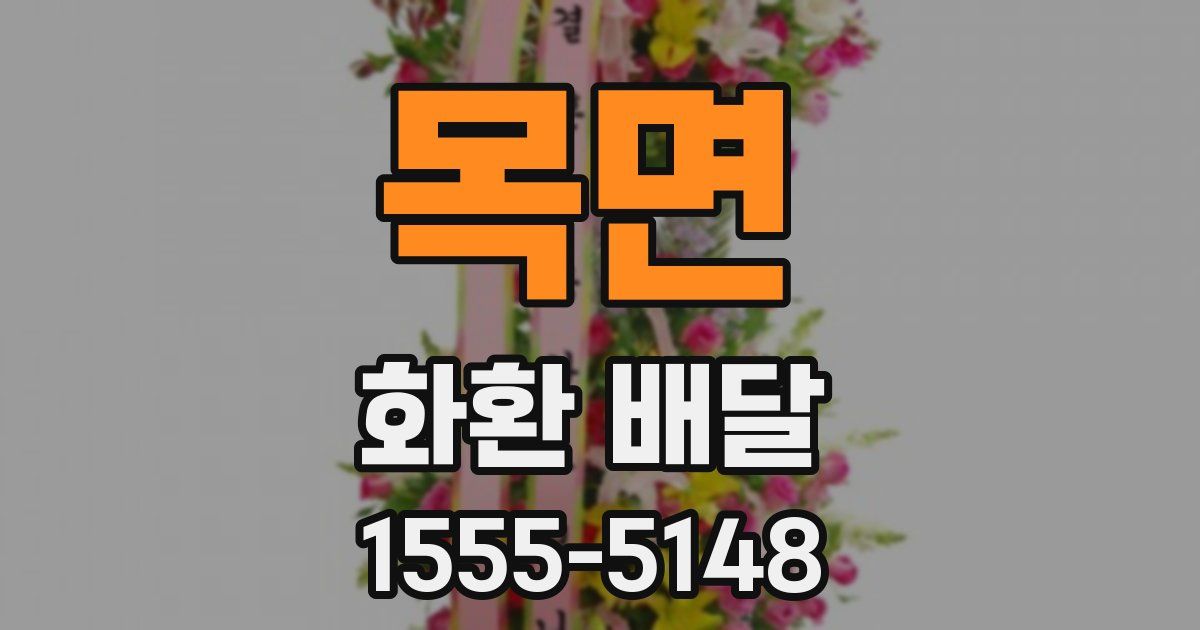 목면 화환 배달