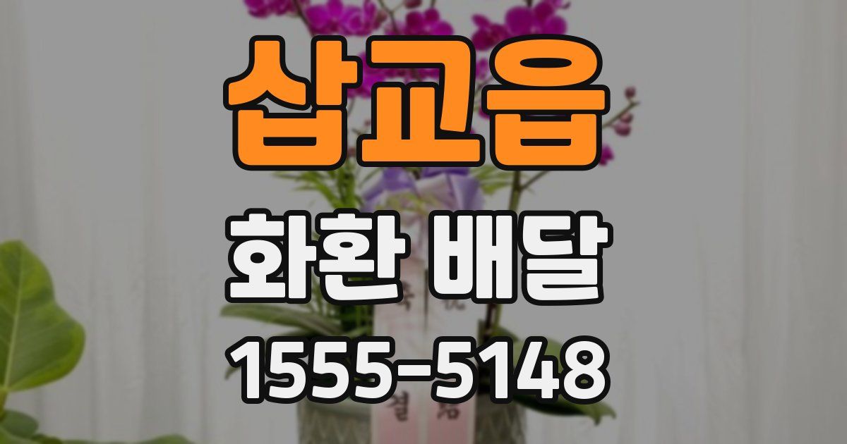 삽교읍 화환 배달