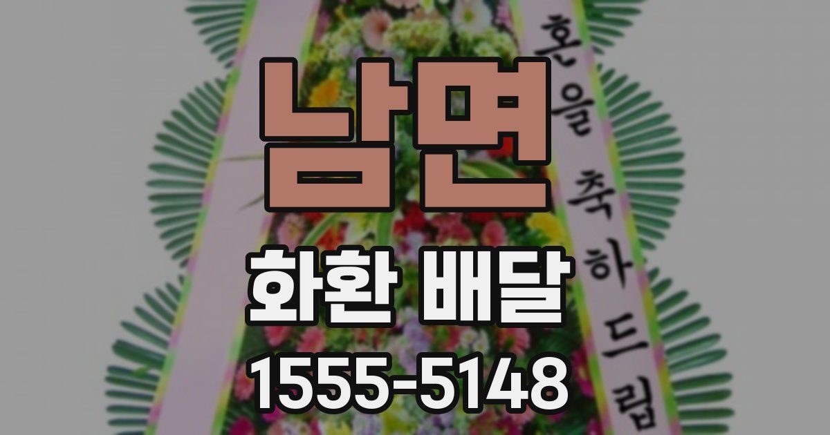남면 화환 배달