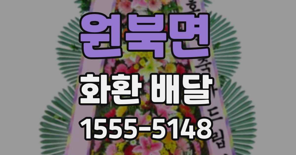 원북면 화환 배달