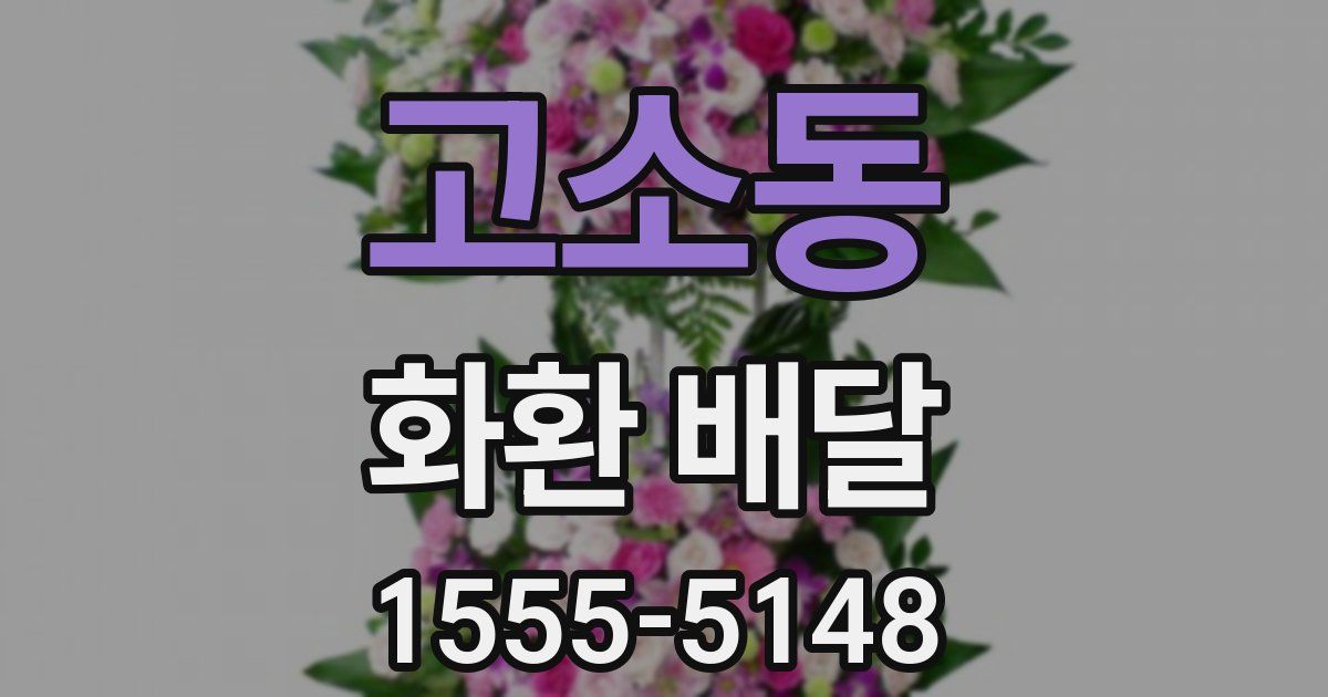 고소동 화환 배달