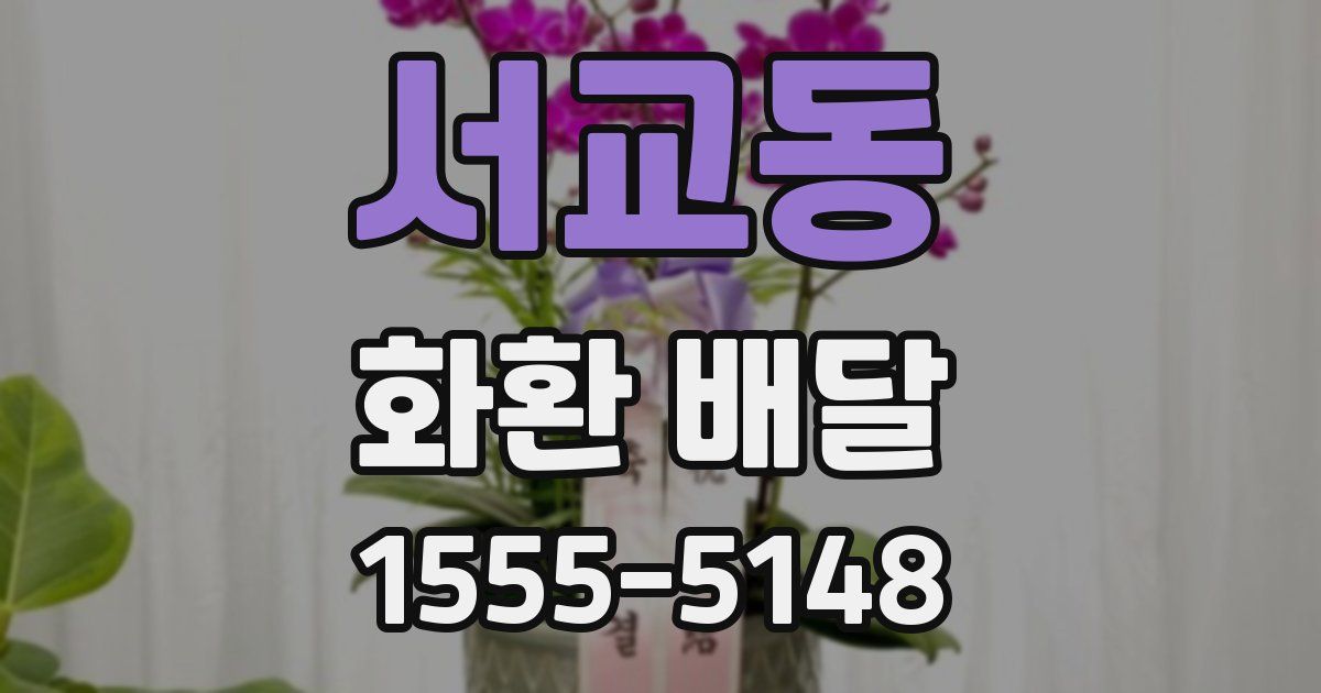 서교동 화환 배달