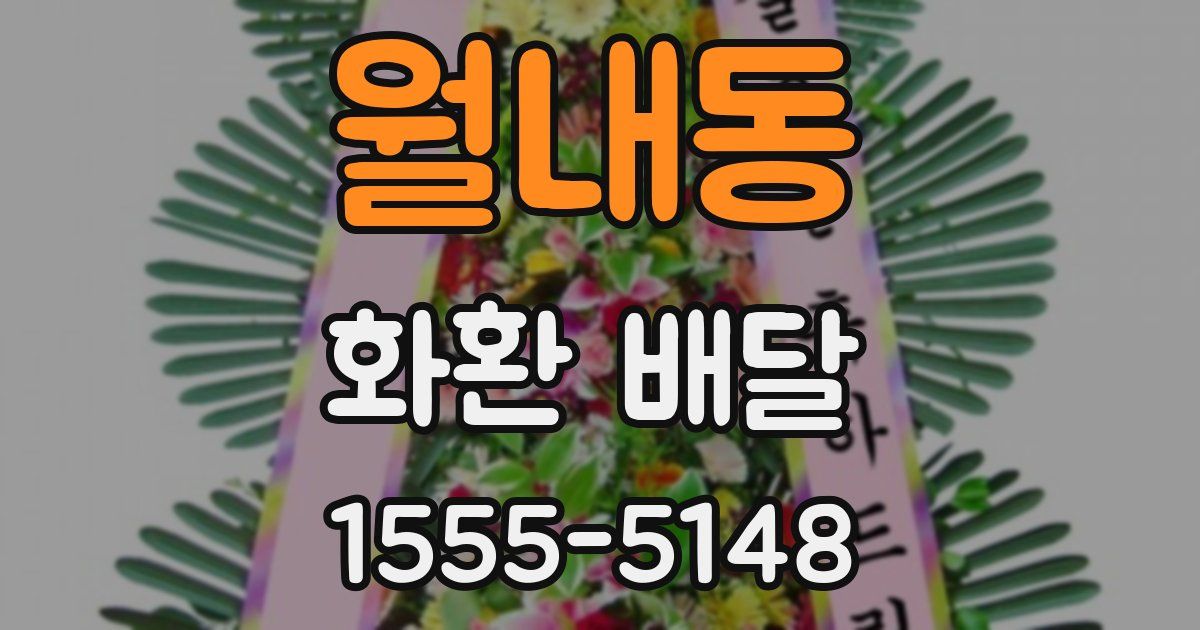 월내동 화환 배달
