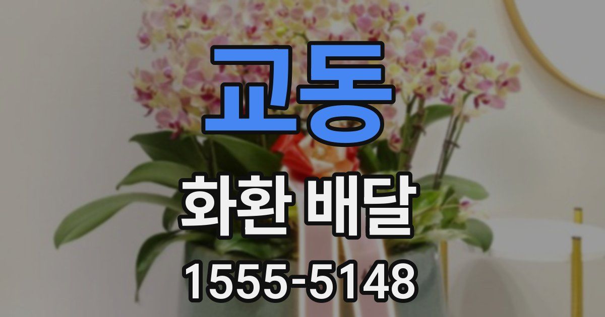 교동 화환 배달