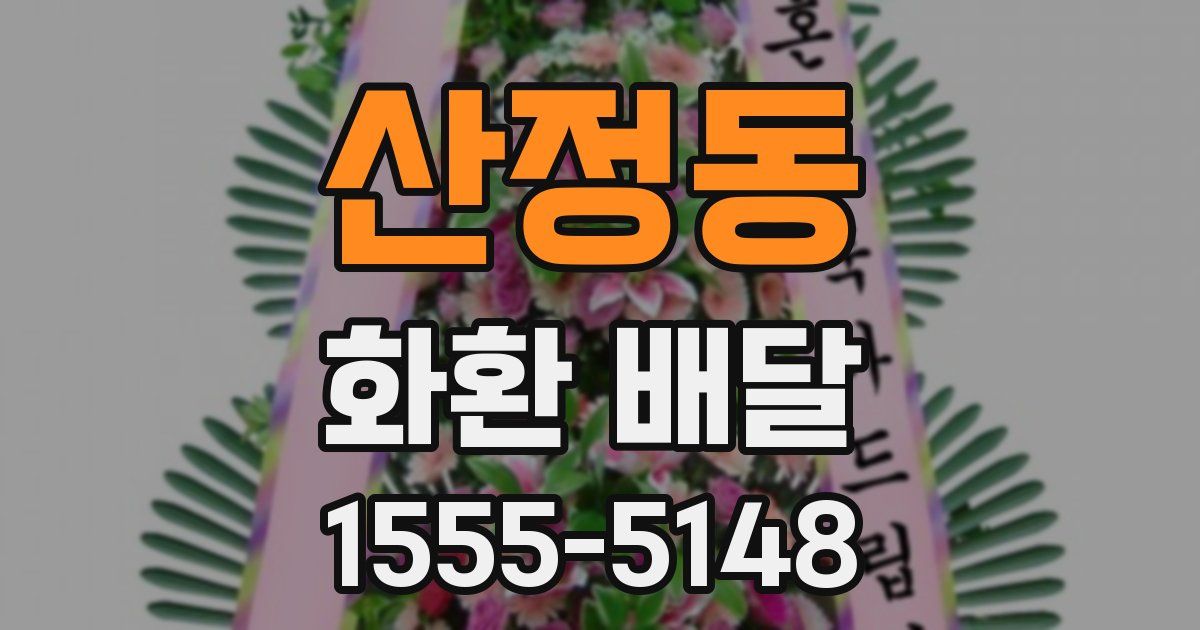 산정동 화환 배달