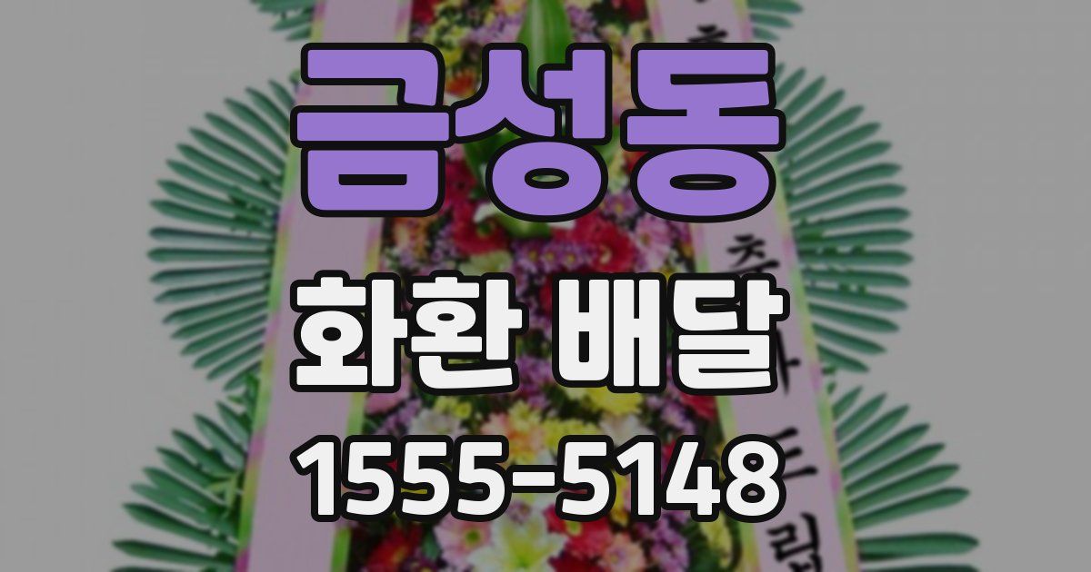 금성동 화환 배달