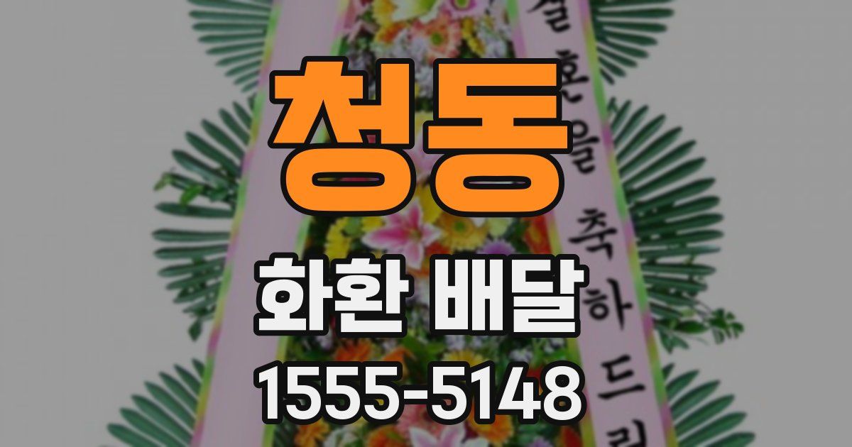 청동 화환 배달