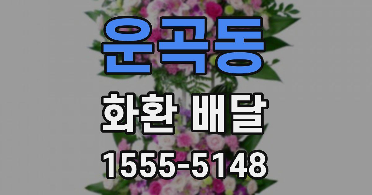 운곡동 화환 배달