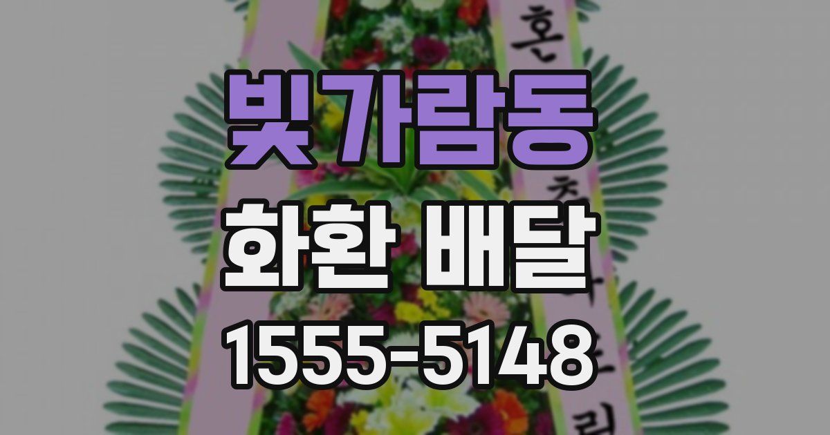 빛가람동 화환 배달
