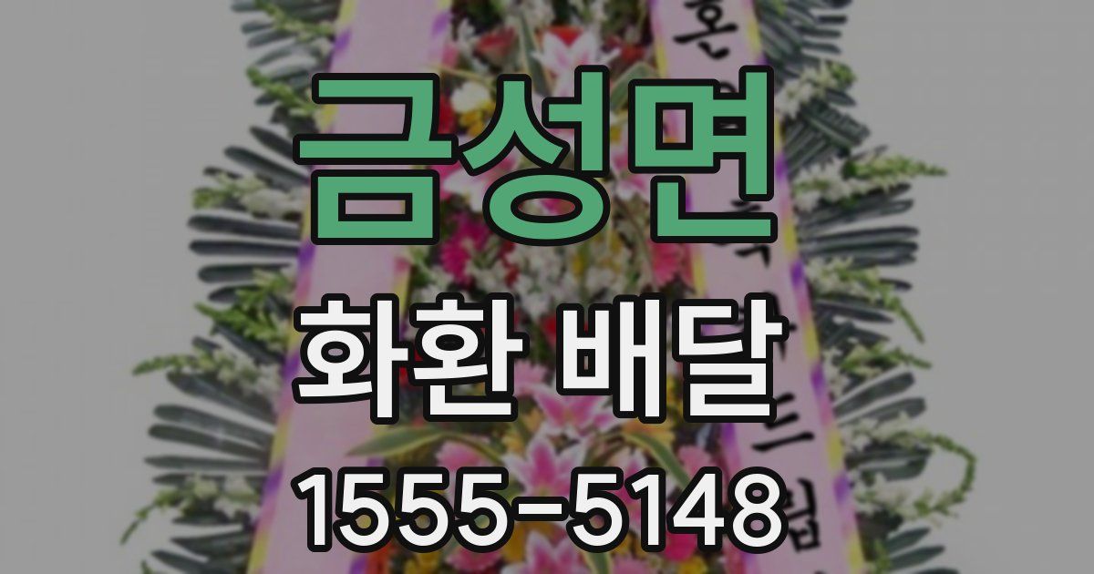 금성면 화환 배달