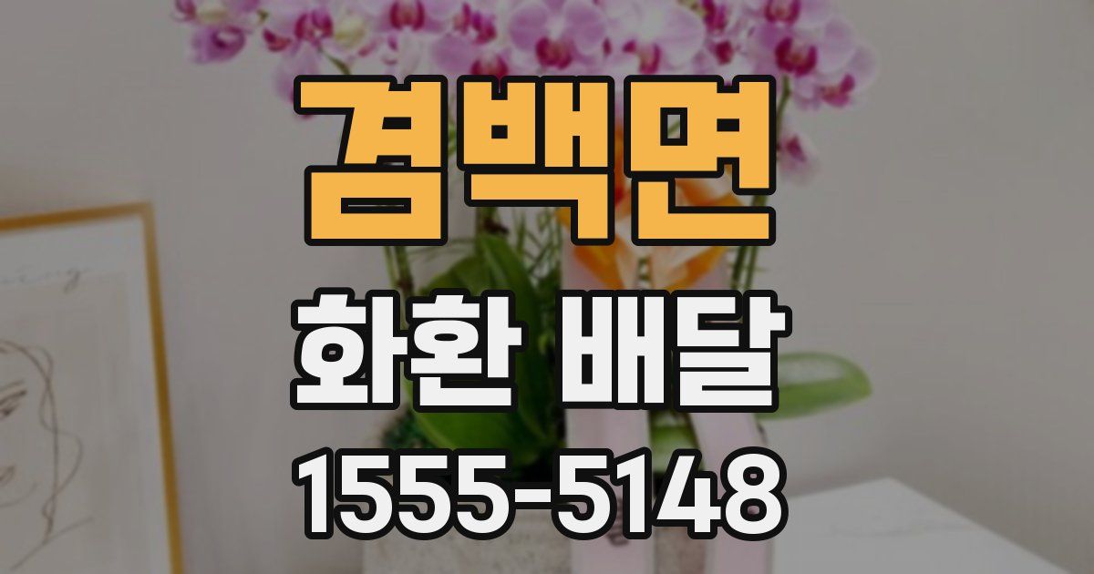 겸백면 화환 배달