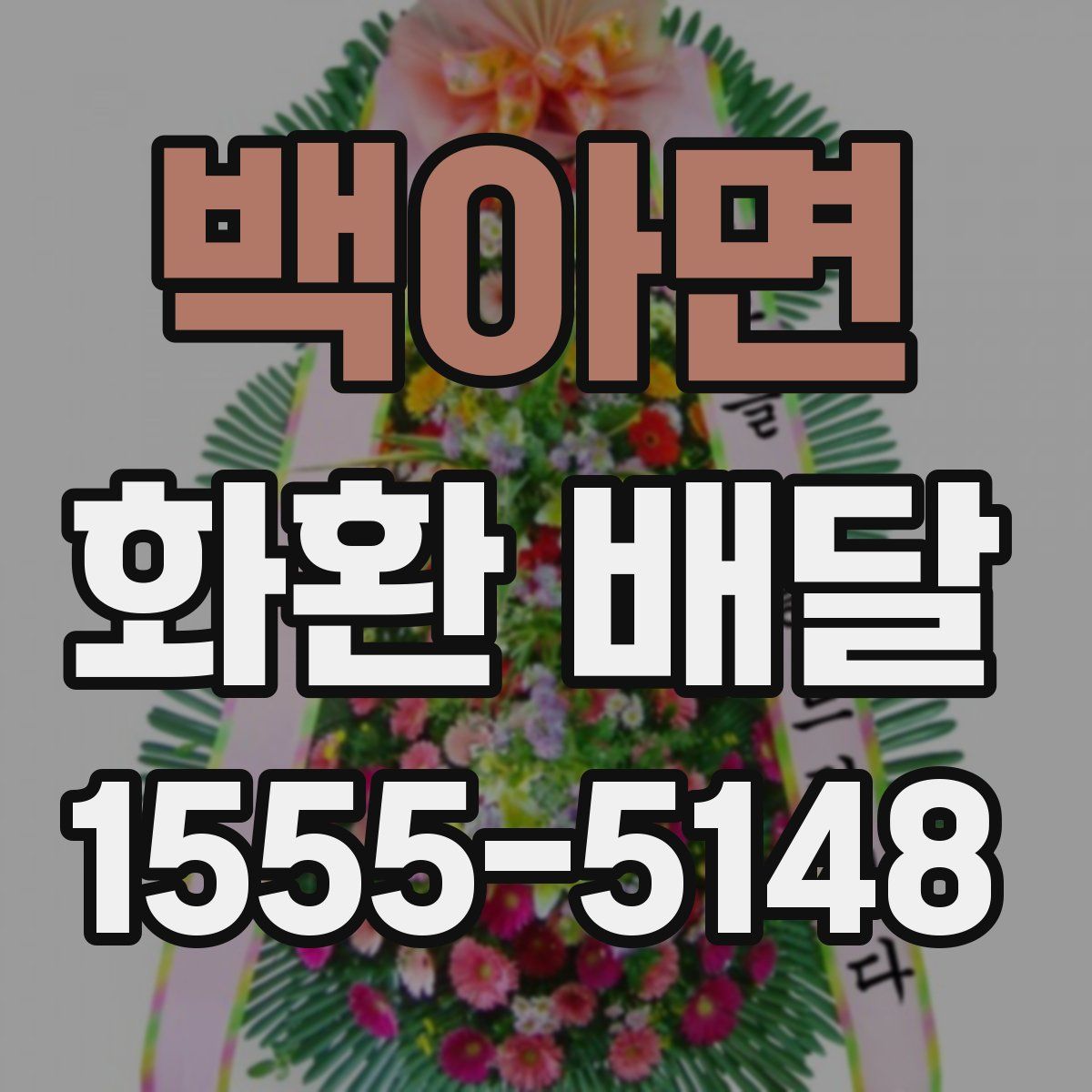 백아면 화환 배달