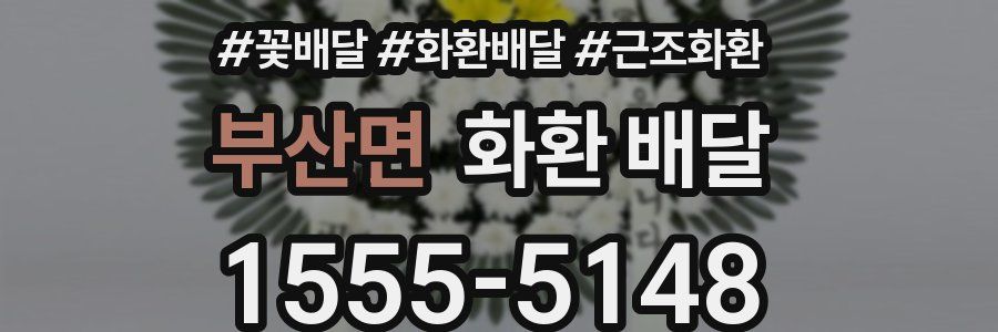 부산면 화환 배달