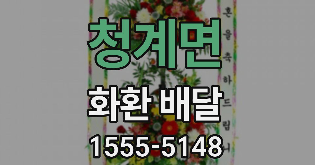 청계면 화환 배달