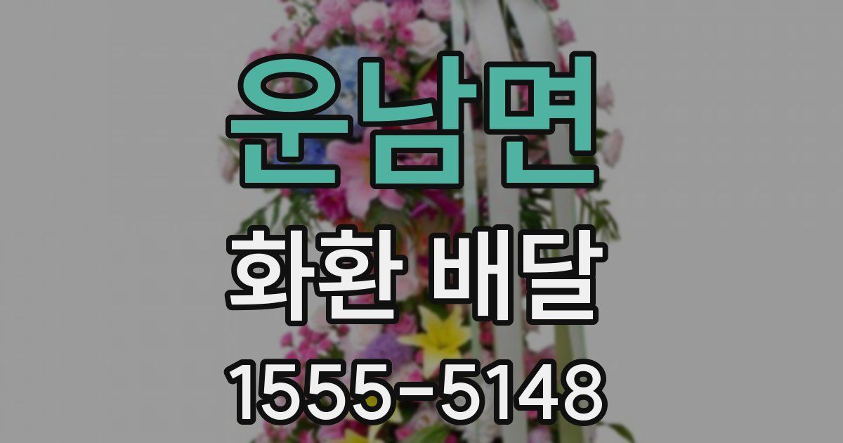 운남면 화환 배달
