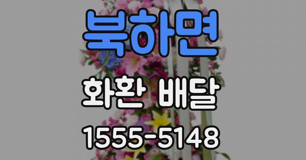 북하면 화환 배달