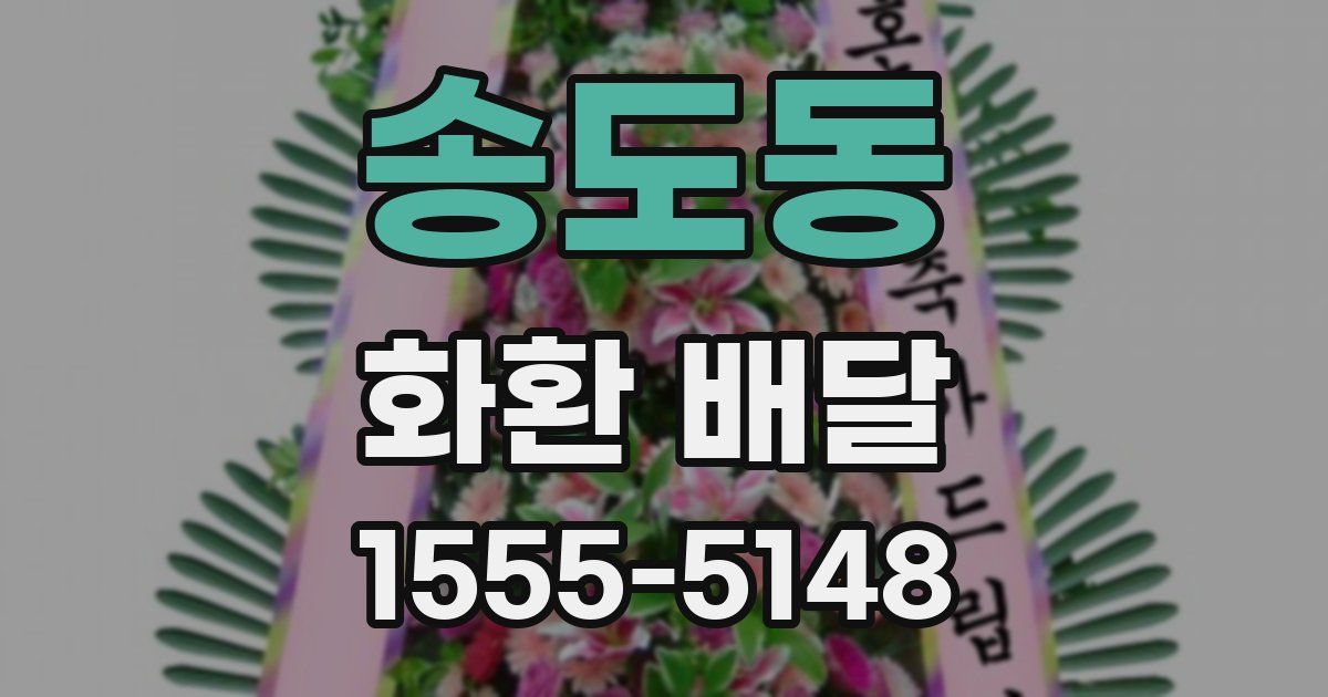 송도동 화환 배달