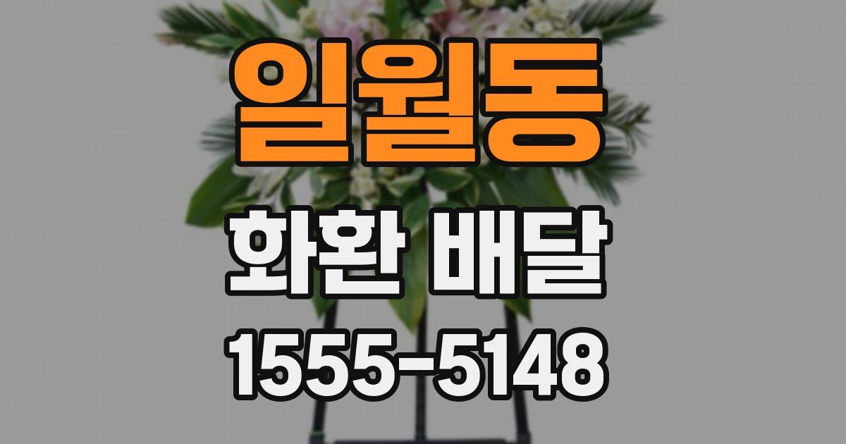 일월동 화환 배달