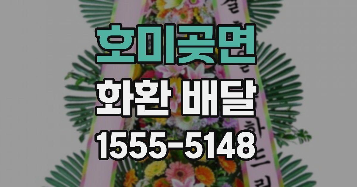 호미곶면 화환 배달