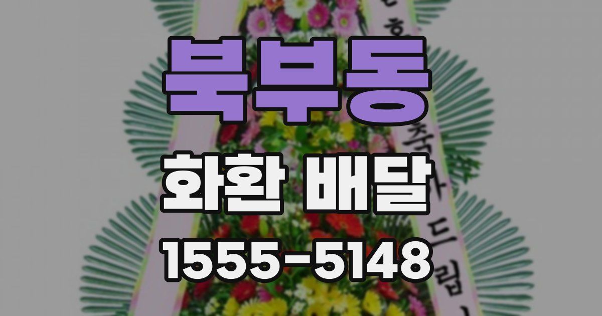 북부동 화환 배달