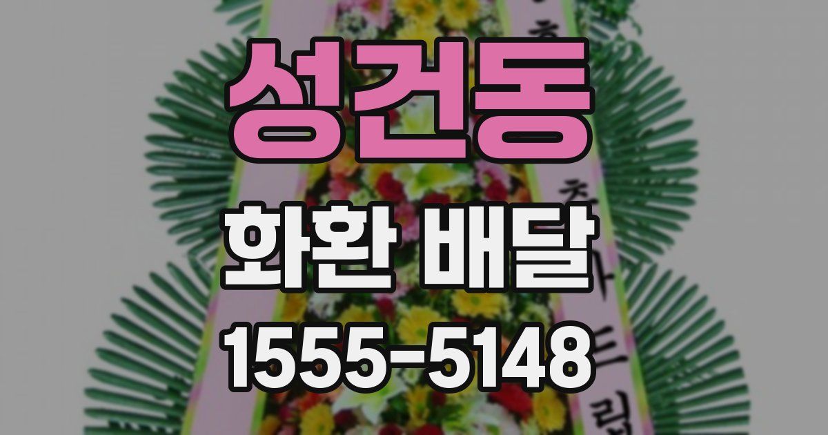 성건동 화환 배달