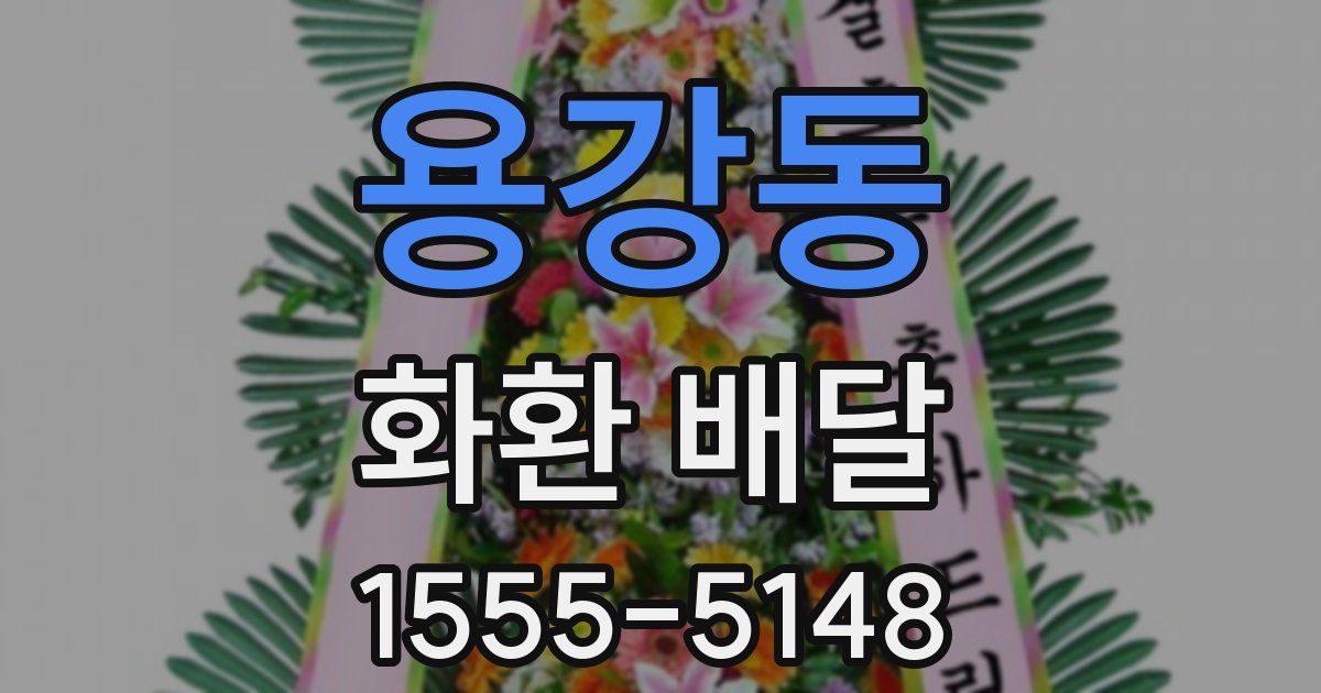 용강동 화환 배달