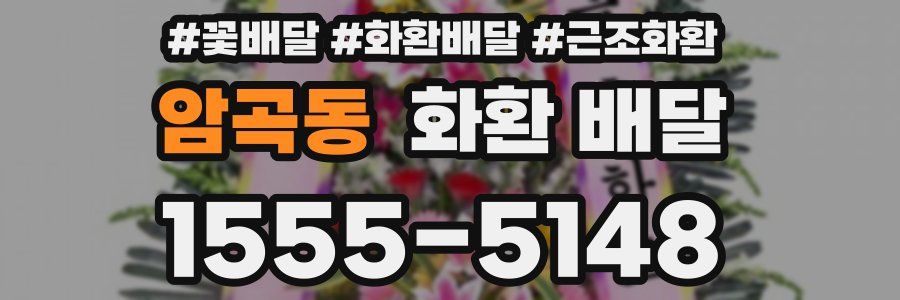 암곡동 화환 배달