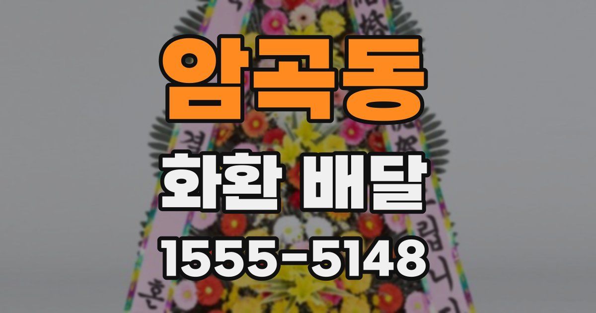 암곡동 화환 배달