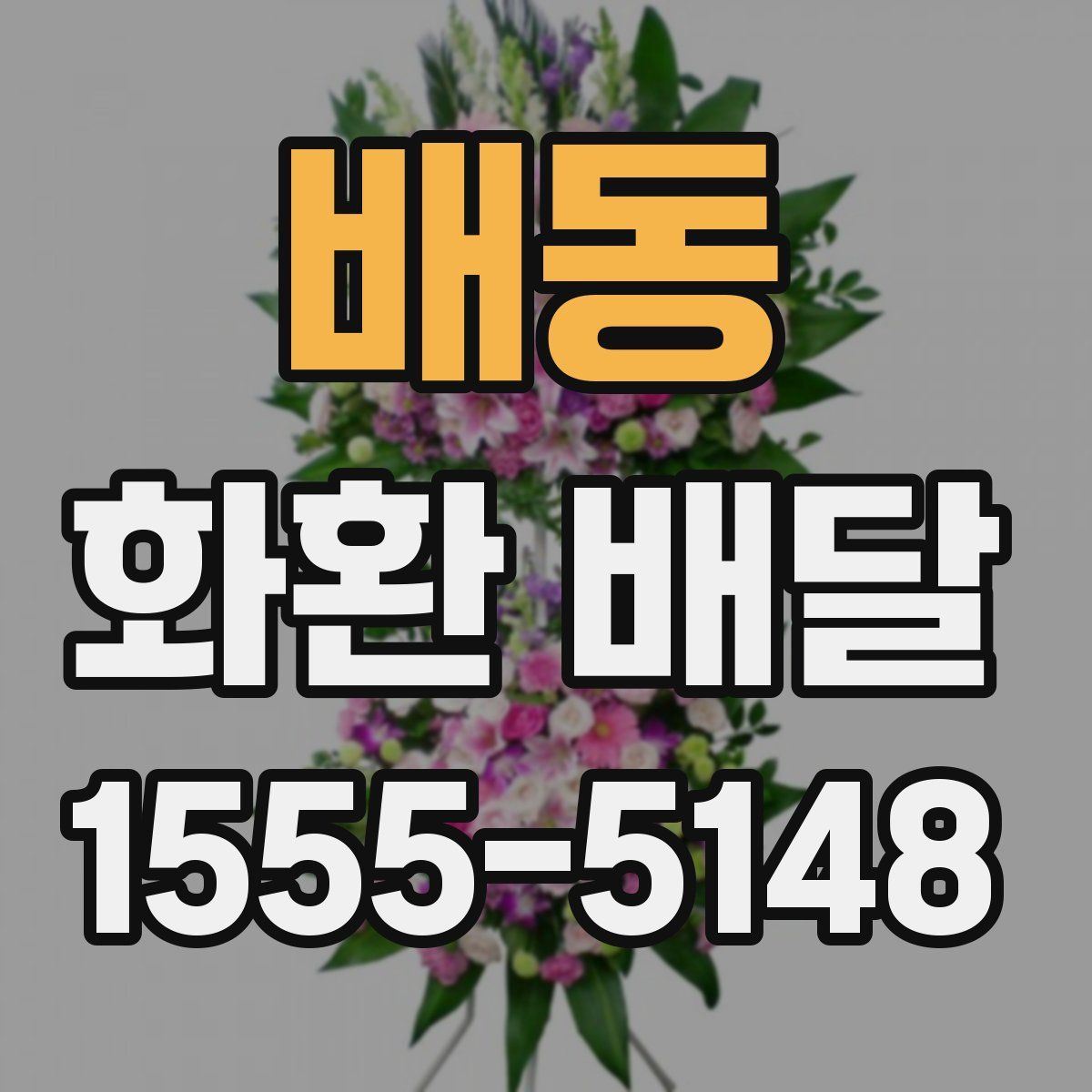 배동 화환 배달